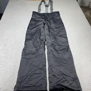 Millennium Three Snow Pants Mens Small Black Waterproof Insulated Ski Suspenders